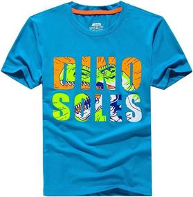 img 4 attached to Ovovod Dinosaur Shirts Drying Breathable Boys' Clothing ~ Tops, Tees & Shirts