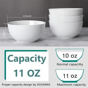 img 3 attached to 🍽️ Durable Porcelain Kitchenware: Dishwasher & Microwave Resistant