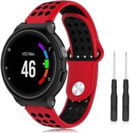 📱 замена ремешка fitfree 22 мм из мягкого силикона для garmin forerunner 735xt 235 235lite 230 220 620 630 approach s20 s5 s6: совместимый браслет для часов логотип