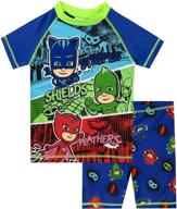 🏊 прекрасный купальный комплект для мальчиков pj masks: идеально для веселья в бассейне! логотип