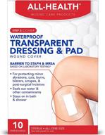 waterproof transparent dressing & pad: staph & mrsa barrier, 2.375 in x 4 in, 10 count логотип