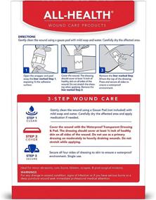 img 3 attached to Waterproof Transparent Dressing & Pad: Staph & MRSA Barrier, 2.375 in X 4 in, 10 Count