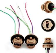 wiring harness sockets for ijdmtoy 7440 7443: compatible with led bulbs, turn signal & brake lights logo