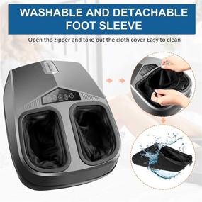 img 1 attached to 👣 Guisee Foot Massager Machine with Heat, Shiatsu Feet Massager, Electric Foot Warmer for Home or Office, Relaxing Gifts for Friends &amp; Family, 3 Intensities 3 Modes" -> "Guisee Electric Foot Massager with Heat and Shiatsu, Relaxing Gifts for Home or Office, 3 Intensities and 3 Modes