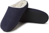 men's slipper shoes with microwool molded footbed by dearfoams logo