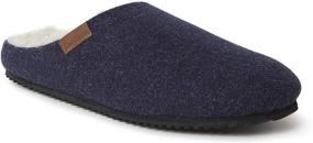 img 3 attached to Men's Slipper Shoes with Microwool Molded Footbed by Dearfoams