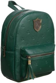 img 2 attached to 🐍 Hogwarts Slytherin Leather Potter Backpack