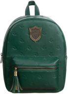 🐍 hogwarts slytherin leather potter backpack logo