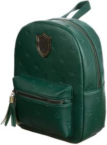 img 3 attached to 🐍 Hogwarts Slytherin Leather Potter Backpack