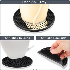 img 2 attached to Coasters Perfect Silicone Non Stick Resistant