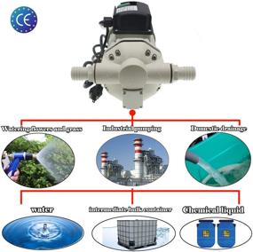 img 2 attached to Self-Priming Electric Water Pump for Diaphragm Irrigation - High Flow Pump 10.6 GPM, 115VAC, 23 PSI, 14.3 lbs - 11m Lift - 350W Power (Pump-540B)