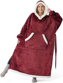 img 4 attached to Bedsure Wearable Blanket Standard Sweatshirt Bedding