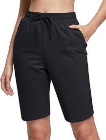 img 4 attached to BALEAF Womens Athletic Bermuda Pockets