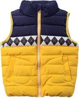 m2c collar quilted contrast sleeveless boys' clothing logo