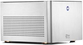 img 4 attached to 💼 Компактный и стильный: Корпус для компьютера GOLDEN FIELD N-2S ITX с алюминиевым корпусом в серебристом исполнении.