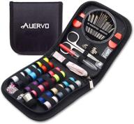 premium mini travel sewing kit - complete diy sewing supplies for adults, beginners, home and emergencies - includes repair kit, sewing needles, thread, scissors, thimble, tape measure, and more logo