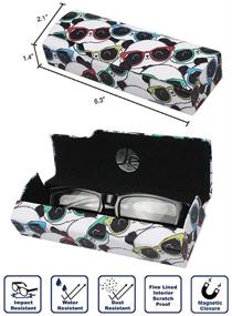 img 2 attached to 👓 [2 PACK] JAVOedge Hard Shell Eyeglass Storage Case with Microfiber Cloth - Fits Most Glasses Sizes