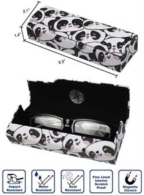 img 1 attached to 👓 [2 PACK] JAVOedge Hard Shell Eyeglass Storage Case with Microfiber Cloth - Fits Most Glasses Sizes