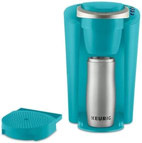 img 3 attached to ☕ K-Compact Turquoise Single-Serve Coffee Maker: Convenient K-Cup Pod Brewer (One Pack)