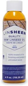 img 4 attached to Revive and Protect Your Wood: LinSheen Raw Linseed Oil - Flaxseed Wood Treatment Conditioner for Furniture, Decks, and Cutting Boards- 4 oz Bottle