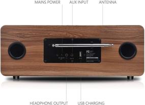 img 2 attached to 🎶 Lemega MSY3 Music System with Built-in WIFI Internet Radio, FM Digital Radio, Spotify Connect, Bluetooth Speaker, Stereo Sound, Wooden Box Design, Headphone-out, Alarms Clock, 40 Pre-sets, Full Remote and App Control in Elegant Walnut Finish