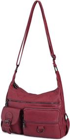 img 4 attached to UBORSE Crossbody Shoulder Leather Satchel Women's Handbags & Wallets