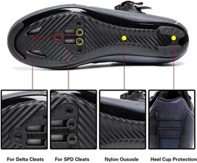 img 2 attached to Cycling Peloton Compatible Outdoor Bicycle Men's Shoes