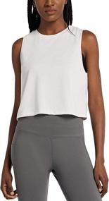 img 4 attached to 🔥 Breathtaking BALEAF Women's Workout Crop Tank: Stylish & Functional Quick Dry Gym Yoga Shirts