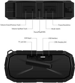 img 1 attached to 🔊 Непревзойденный звуковой опыт с LFS IPX7 (10W) Водонепроницаемый Bluetooth Высокого качества