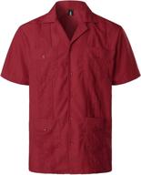 👕 vatpave x-large men's clothing: guayabera sleeve button shirt logo