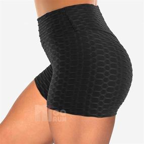 img 2 attached to 🍑 HIGORUN Women TIK TOK Leggings Shorts with Butt Lift Scrunch - Textured Workout Shorts