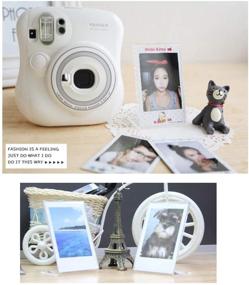 img 3 attached to 📸 Премиум стенд фоторамка для пленки Fujifilm Instax Polaroid Mini: Выведите свои воспоминания на экран стильно!