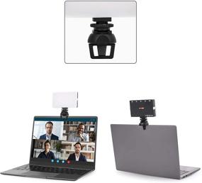 img 2 attached to 🌟 USKEYVISION Video Conference Lighting: Continuous LED Light with Cold Shoe, Laptop Holder, Built-in Battery, Compatible with Laptop, iPad, MacBook, Smartphones, and Cameras (Model: UVGL-3)