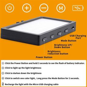 img 3 attached to 🌟 USKEYVISION Video Conference Lighting: Continuous LED Light with Cold Shoe, Laptop Holder, Built-in Battery, Compatible with Laptop, iPad, MacBook, Smartphones, and Cameras (Model: UVGL-3)