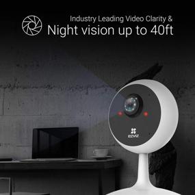img 2 attached to 📷 Камера безопасности EZVIZ C1C для помещений: WiFi беби-монитор с разрешением 1080P, умным обнаружением движения, двусторонней аудиосвязью, ночным видением (40 футов), совместима с Alexa и Google Assistant.