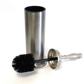 img 1 attached to 🚽 Satin Nickel Stainless Steel Toilet Brush and Holder by Splash Home Buena