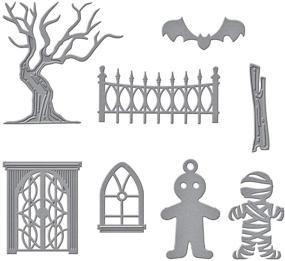 img 3 attached to 🏰 Enchanting Spellbinders Spooky Cottage Die Set: Enhanced Metal Etched Designs!