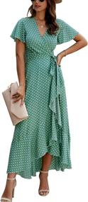 img 4 attached to ECOWISH Womens Dresses Bohemian Sleeve Women's Clothing and Dresses