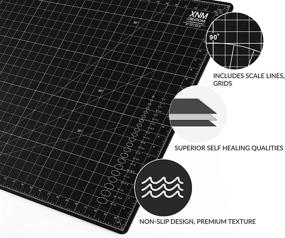 img 1 attached to 🔪 XNM Creations Premium Self Healing Cutting Mat - 24x36 inches - A1 size, 3-Layer PVC Construction - Dual-Sided with Imperial and Metric Grid Lines - Ideal for Cutting, Sewing, and Crafts