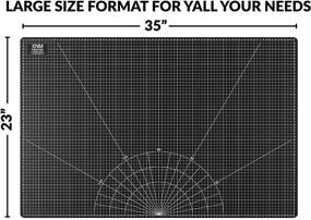 img 3 attached to 🔪 XNM Creations Premium Self Healing Cutting Mat - 24x36 inches - A1 size, 3-Layer PVC Construction - Dual-Sided with Imperial and Metric Grid Lines - Ideal for Cutting, Sewing, and Crafts