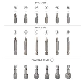 img 2 attached to 🔧 281-Pieces KingTool Drill Bit Set: Ultimate Screwdriver and Drill Bit Kit for Wood, Metal & Cement Drilling, Screw Driving - Comes in Plastic Carrying Case!