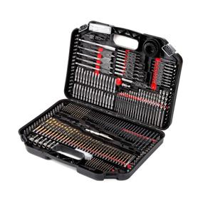 img 4 attached to 🔧 281-Pieces KingTool Drill Bit Set: Ultimate Screwdriver and Drill Bit Kit for Wood, Metal & Cement Drilling, Screw Driving - Comes in Plastic Carrying Case!