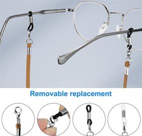 img 2 attached to 👓 HMLFTIE Adjustable Retainers for Eyeglasses - Set of 5pcs