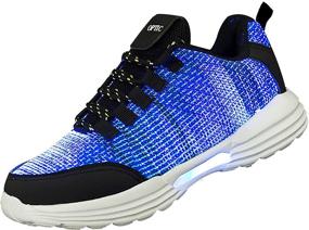 img 4 attached to Fiber Halloween Running Charging Men's Sneakers in Fashion Sneakers