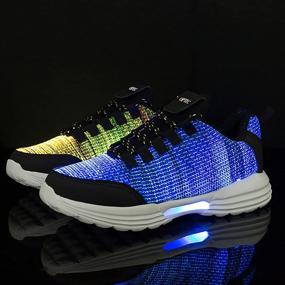 img 2 attached to Fiber Halloween Running Charging Men's Sneakers in Fashion Sneakers