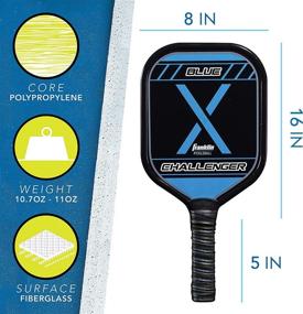 img 2 attached to 🎾 USAPA Approved Franklin Sports Pickleball Paddle and Starter Set - Includes 2 Aluminum Paddles and 2 X-40 Pickleballs by Franklin Sports