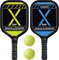 🎾 usapa approved franklin sports pickleball paddle and starter set - includes 2 aluminum paddles and 2 x-40 pickleballs by franklin sports логотип