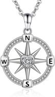 🌟 s925-sterling-silver heart compass necklace: an inspiring gift for women on special occasions logo