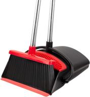 broom dustpan set extendable broomstick logo