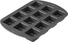 img 3 attached to Premium Non-Stick 12-Cavity Bar Baking Pan by Wilton, Crafted from Steel with Perfect Results